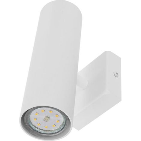 Applique Murale - Métal Blanc - IP20 - Pour Ampoule GU10 - Usage Intérieur - 1 Pièce (1/5)