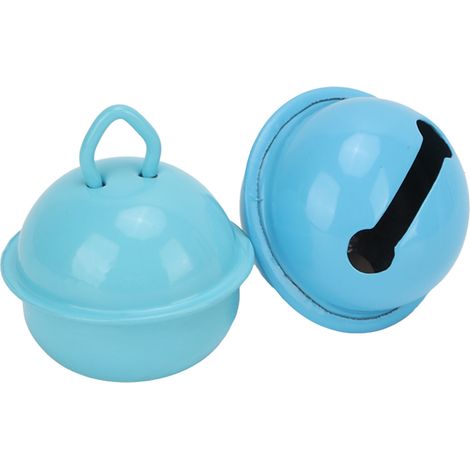 20 clochettes décoratives compactes en fer bleu ciel/bleu lac de 22 mm à monter soi-même pour porte-clés (1/5)