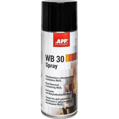 Spray dégrippant - Puissant - Lubrifiant - Pour pièces mécaniques - APP - WB30 - 400ml