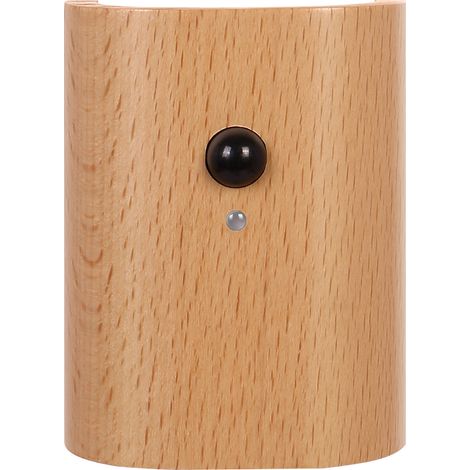 Lampe d'escalier, éclairage double face, lumière chaude, fixation murale, longue autonomie, veilleuse en bois de hêtre, capteur crépusculaire (1/5)