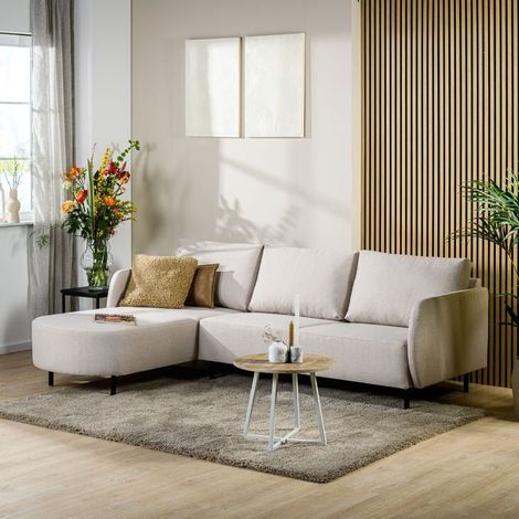 Ecksofa Jula Stoff beige