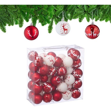 Juego de 50 adornos navideños de reno
