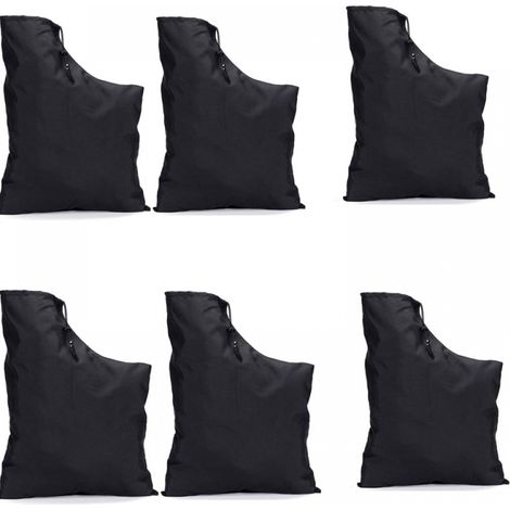 6 bolsas para soplador de hojas, bolsa de almacenamiento de repuesto para soplador de hojas, bolsa recolectora de hojas con base con cremallera. (1/5)