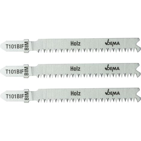Stichsägeblätter Sägeschneidblätter T-Schaft T101BIF Hartholz Kunststoff 3er Set (1/4)