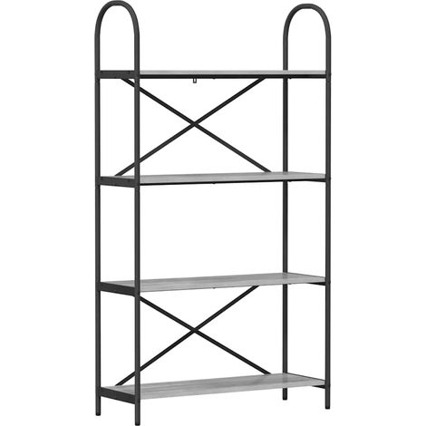 Maison Exclusive - Bücherregal Graues Sonoma 80 x 30 x 146 cm Hol (1/5)