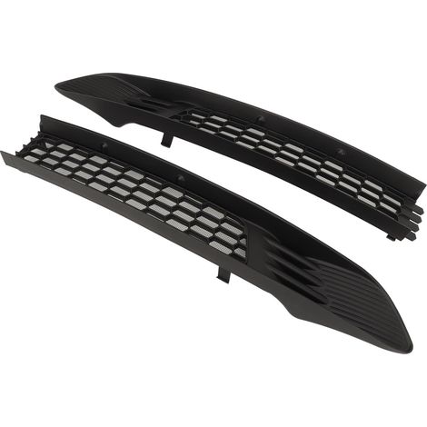 Grille de pare-chocs avant de voiture en deux parties, noir mat, cache de prise d'air de remplacement pour Tesla Model 3 2017 à 2023 (1/5)