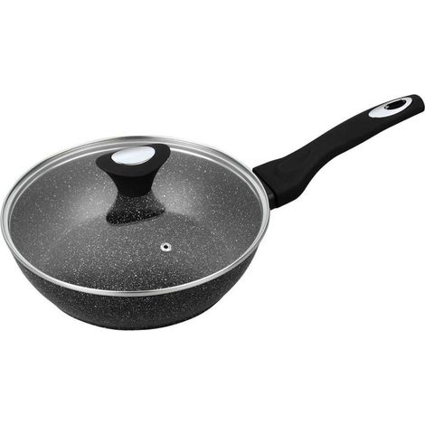 KLAUSBERG KB-7296 TIEFE GRANITBRATPFANNE 28cm (1/5)