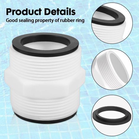 Raccord de tuyau de piscine 38 mm, connecteur 2 voies, kit de raccordement pour Intex Coleman (1/4)