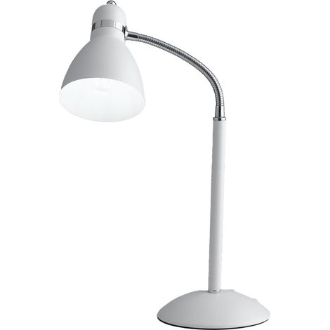 "Lampada da tavolo PEOPLE in metallo bianco con diffusore orientabile" (1/3)