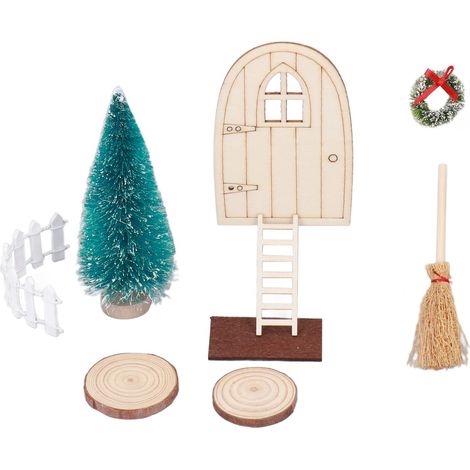 Maison de poupée Déco de Noël 1:12 Scène miniature réaliste, design élégant et raffiné, accessoires pour maison de poupée (1/5)
