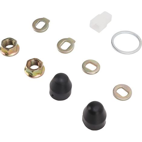 Kit de rondelle d'écrous M14 de moteur de moyeu de vélo en acier avec arbre de 14mm pour Scooters de vélos électriques (1/5)