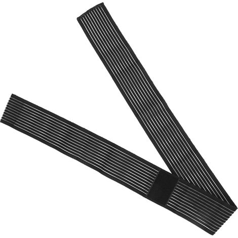 Bandage de genou élastique pour course à pied et activités sportives - Noir (1/5)