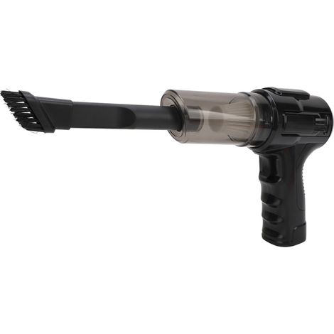 Aspirateur de voiture sans fil noir portatif haute puissance, souffleur d'air pour voiture 1800 mAh rechargeable par USB, réduction du bruit avec plusieurs embouts (1/5)