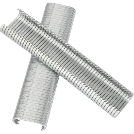 2500 pcs C-Nails,8mm C-Type Pince à Ongles Anneau de Porc Outil d'Installation Automatique pour Clôture Poulet Lapin Cage d'Animal de Compagnie Sac d'Étanchéité Coussin de Voiture de Réparation (1/5)