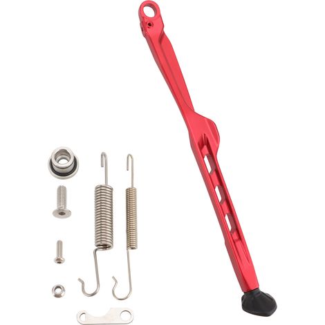 Side stand 23-24 mm, compatible with KTM and Husqvarna motocross motorcycles, widened side stand made of aluminum alloy, burgundy.