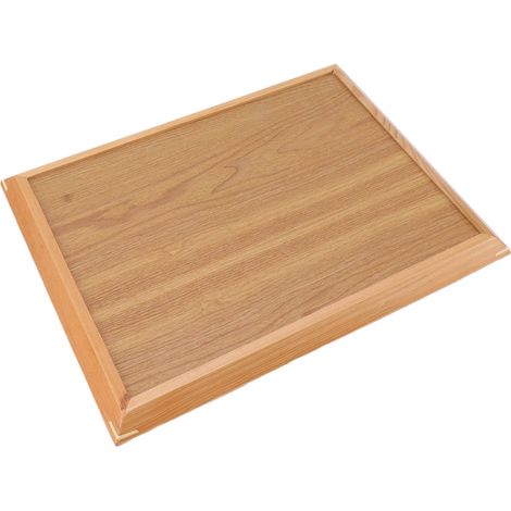 Plateau rectangulaire en bois multifonctionnel pour fruits, pizzas et autres aliments, idéal pour les réceptions en extérieur (36,5 x 27 cm). (1/5)