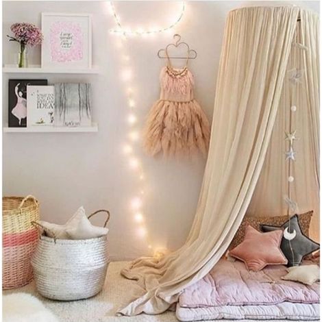 (Kaki)Sky of Bed Child Baldaquin Curtains Of Bed Tent of Set Indoor Decoration Bedroom Princesse Mosquito(Kaki) (1/3)
