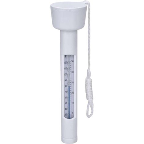 Thermomètre pour Piscine - Indicateur De Chaleur Avec Cordon Thermomètre Flottant 0-50℃ pour Piscine, Étang, Spa, Aquarium et Bassin Extérieur (1/4)