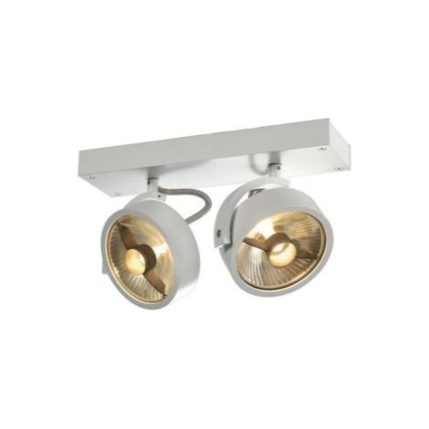 Plafonnier et applique KALU intérieur double blanc GU10/QPAR111 2x75W max - SLV - 147311 (1/5)