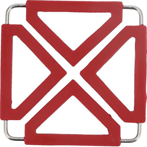 (Rouge)Dessous de Plats Chauds,Dessous de Plat en Silicone, sousVerres antidérapants, Tapis de séchage pour décoration de Cuisine et Accessoires (1/5)