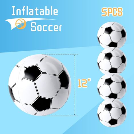 Ballon from football gonflabthe to l'eau with décoVerhältnisns suspenof theit aux cofromrtheurs from la Cofromrpe of the Monfrom, ballon dick, adapté to ae Verwendag en extérieur, ballon from plage. (1/5)