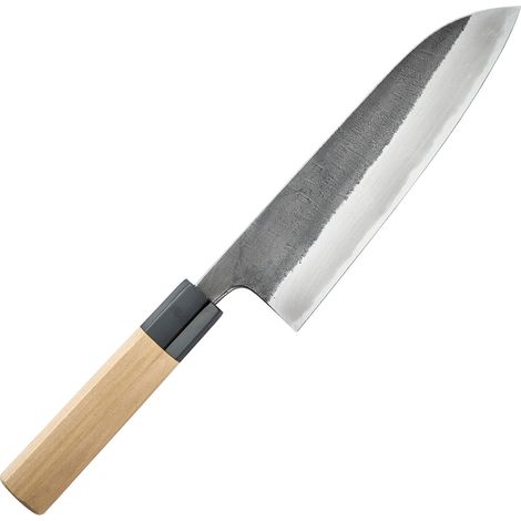 Toshihiro Wakui Santoku 18 cm Nashiji Shirogami 2 (1/5)