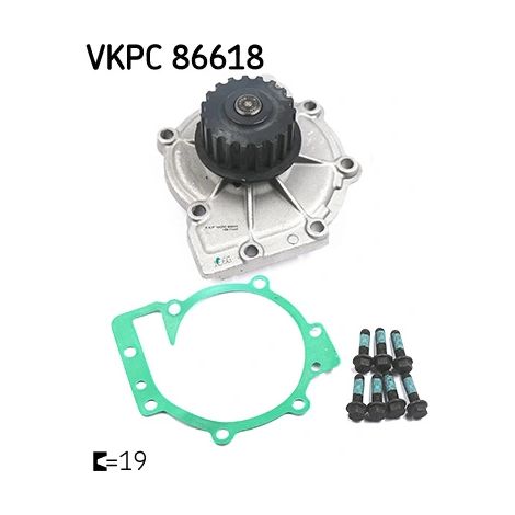 Pompe à eau, refroidissement du moteur SKF VKPC 86618 FORD 1388504 271647 271855