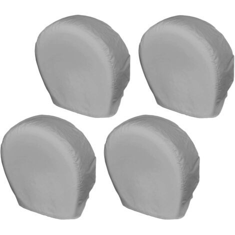 Lot de 4 housses de protection pour pneus – Protections de roues robustes pour SUV, camping-cars, diamètres de pneus de 26 à 28,75 pouces, gris (1/5)