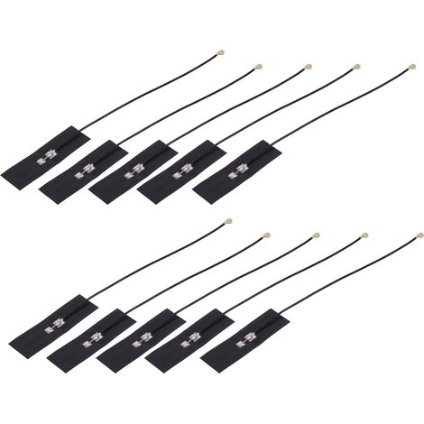 10 antennes FPC intégrées à 2 fréquences, flexibles, pour routeur WiFi et Bluetooth NZ2.4G/5.8GFPC003 (1/5)