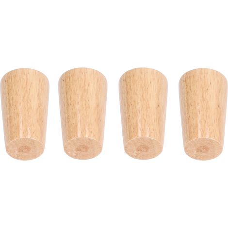 Pieds de meubles ronds en bois massif pour canapé, table, fauteuil, armoire ou chaise. (1/5)