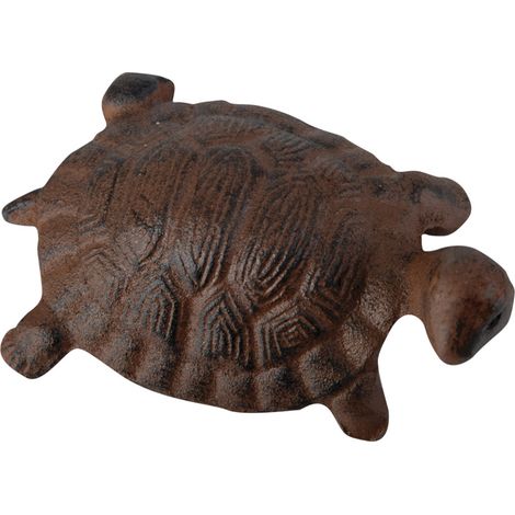 Esschert Design – Tortue décorative en fonte 11,4 x 7,4 cm – Élément décoratif de jardin – Poids 0,39 kg – Hauteur 5,6 cm pour intérieur ou extérieur (1/2)