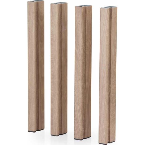Patas de Aluminio Efecto Madera para Jardineras Mondum Mediterráneo H75 cm (1/4)