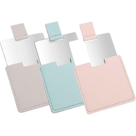 Lot de 3 mini miroirs, miroirs de maquillage de voyage portables et pliables, format compact. (1/4)