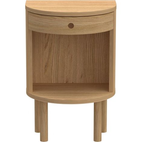 Table de chevet demi-cercle 1 tiroir 1 niche - MACON (1/5)