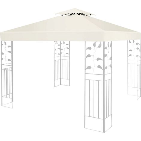 Hengda Tetto di ricambio per tenda da sole Tetto di ricambio per pergola Tetto di ricambio per tenda da sole 3x3M Beige (1/5)