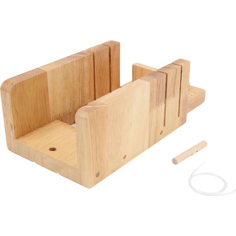 Coupe-savon : Polissage supérieur, coupe précise, convient à la fabrication de savon et à la découpe du pain, kit de coupe-savon avec bâtonnet en bois et fil de cristal.