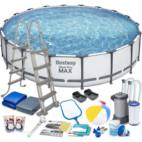 Bestway Steel Pro Max Pool Rahmen blau 5,49m