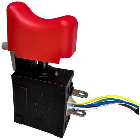 Drucktastenschalter 6301 36V 30A Trigger Schalter mit LED und Anschlusskabel für Akku Schlagbohrer uvm. (1/4)