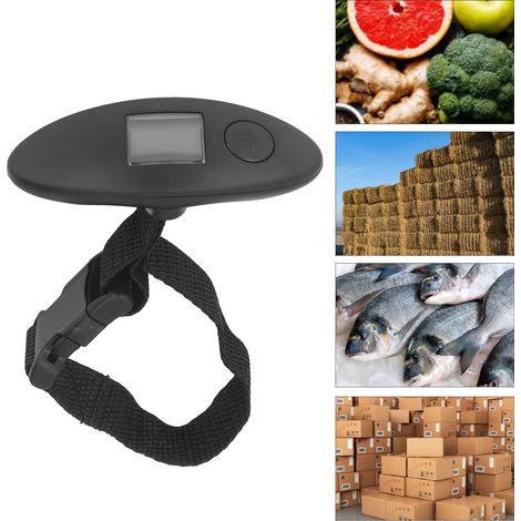 Balance électronique portable pour aéroport, balance pour sacs de pêche, balance à bagages, balance électronique de poche, balance pour livraison express (1/5)
