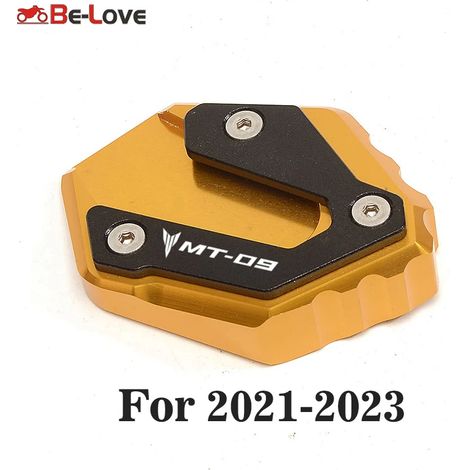 (Or 2021-2023) Compatible avec YAMAHA MT-09 MT 09 MT09 Tracer 900 XSR900 2014-2023 2021 22 Béquille latérale, extension et support maxpower (1/4)