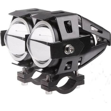 2pcs U7 Phare Moto Feux Additionnels LED Phares Avant Moto Anti Brouillard Projecteur pour Moto Quad Scooter Dream2215 (1/4)