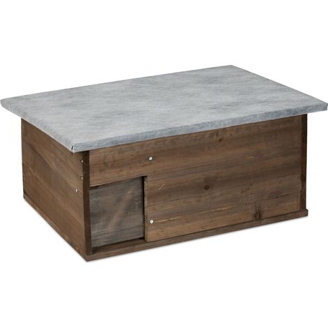 Hedgehog House Kit - Winter Hibernation Shelter, Flap Door (1/5)