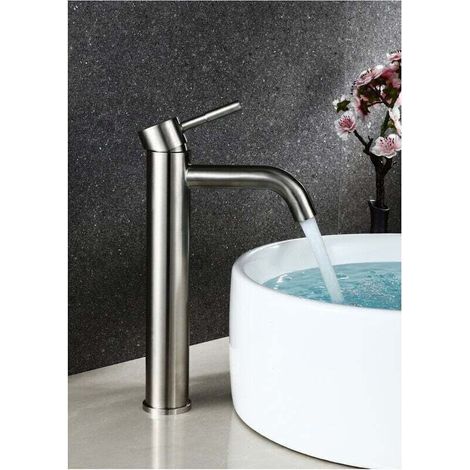 Robinet Lavabo，Salle Bain avec Haut Mitigeur Lavabo pour Lavabo ou Vasque de Salle Bain, Chaude et Froide Réglable de Mitigeur Lavabo.. (1/3)