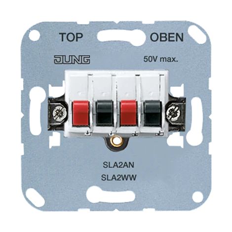 Jung Boîtier de raccordement pour haut-parleur stéréo 25 V , 60 V DC 2 voies SLA 2 WW