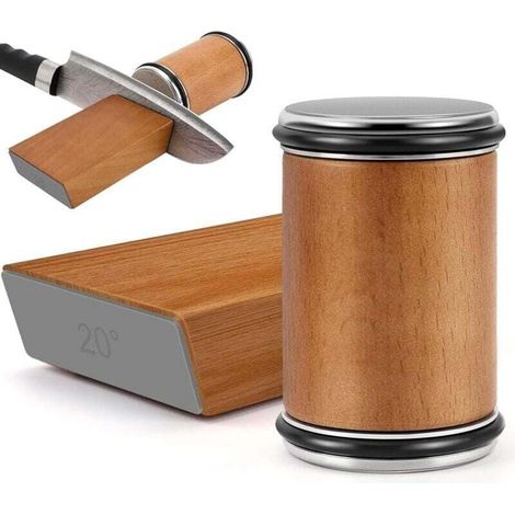 Rotating knife sharpener for the kitchen - Sharpening stone kit - Happy birthday for men and women, from DEB (1/4)