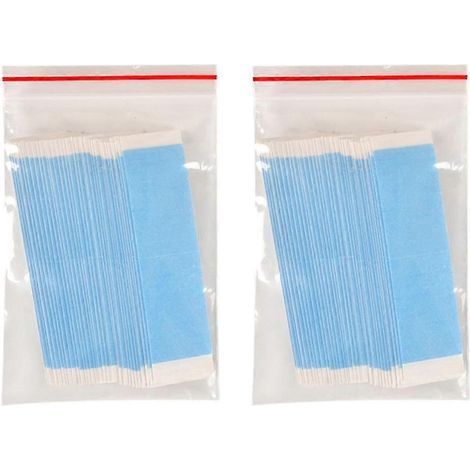 Lot de 72 bandes adhésives ultra-résistantes pour perruques, double-collant et imperméables, idéales pour les extensions de cheveux (toupet, etc.). (1/5)