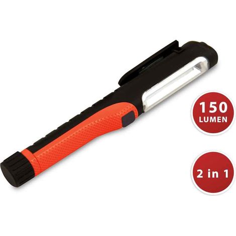 Torche PROLED LED COB 2W + torche 1W. Avec clip aimanté. Forme stylo - VELAMP (1/5)