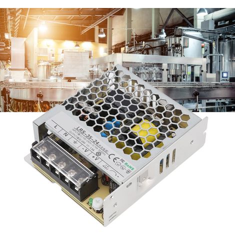 Fuente de alimentación conmutada universal RLS de 24 V, 35 W, 24 V, 1,5 A, carcasa de aluminio niquelado, 10 x 8,3 x 3,1 cm. (1/5)