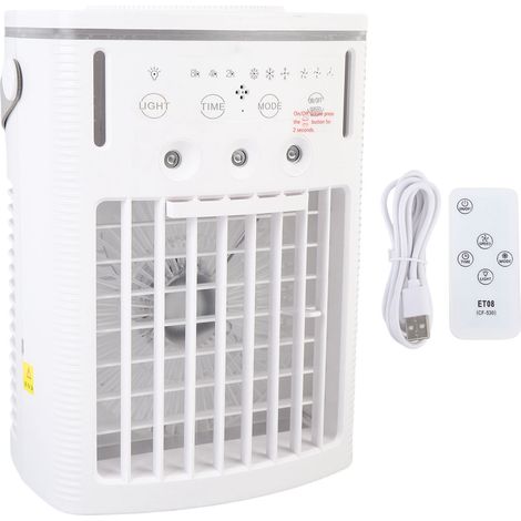 Ortviai Ventilateur Rafraîchissant Portable CF-530 avec Réservoir de 1 L, Humidificateur à Brouillard et 7 Couleurs (1/5)