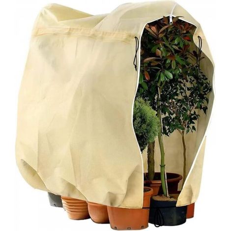 Housse de protection contre le gel pour plantes, housse de protection contre le gel pour plantes avec fermeture éclair et cordon de serrage, 200240cm (1/5)